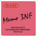 Samolepiace bločky neonov&eacute; fialov&eacute; Wiler 75mm x 75mm 100 listov