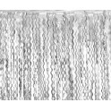F&oacute;liov&yacute; z&aacute;ves strieborn&eacute; strapce 100x200cm