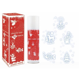 Umel&yacute; sneh na dekorovanie 250ml s 10 &scaron;abl&oacute;nami