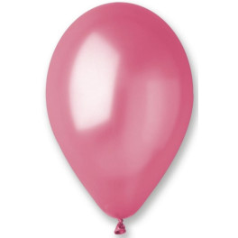Metalick&eacute; bal&oacute;ny tmavo-ružov&eacute; 100ks 25cm
