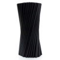 Slamky plastov&eacute; PP 240 x 8mm čierne 100ks