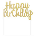 Z&aacute;pich HappyBirthday zlat&yacute; 11x14cm