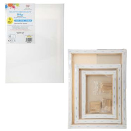 Maliarske pl&aacute;tno 3ks 100% bavlna 18x24,24x13,30x40cm