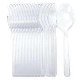 Lyžica transparentn&aacute; &ndash; 17,5 cm (opakovane použiteľn&aacute;)