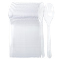 Lyžičky transparentn&eacute; &ndash; 12,5 cm, opakovane použiteľn&eacute; (50 ks)