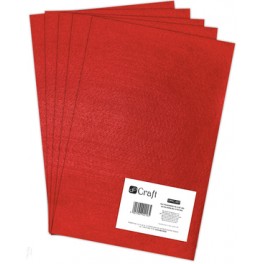 Filc červen&yacute; 1mm (10ks)