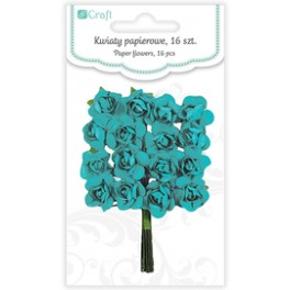 Papierov&eacute; kvety 16ks (2cm)