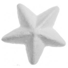 Hviezda z polystyr&eacute;nu 6cm 12ks