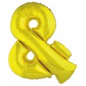 Zlat&yacute; f&oacute;liov&yacute; bal&oacute;n "&" 85cm