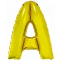 Zlat&yacute; f&oacute;liov&yacute; bal&oacute;n "A" 85cm