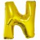 Zlat&yacute; f&oacute;liov&yacute; bal&oacute;n "N" 85cm