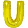 Zlat&yacute; f&oacute;liov&yacute; bal&oacute;n "U" 85cm