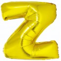 Zlat&yacute; f&oacute;liov&yacute; bal&oacute;n "Z" 85cm