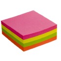 Samolepiace bločky WILER, 75 x 75 mm, neónový mix, 320 listov