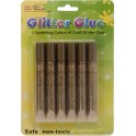 Glitrov&eacute; lepidlo zlat&eacute; sada 10ml 6ks Wiler