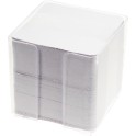 Biele bločky v plastovom stojane 85x85x85mm 800ks