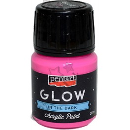 Akrylov&aacute; farba ne&oacute;nov&aacute; ružov&aacute; 30ml leskl&aacute; Pentacolor