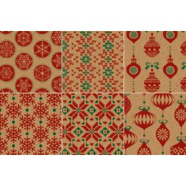 Vzorovan&yacute; papier 180g/m2 24ks 20x20cm