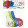 Bal&oacute;ny s potlačou "FUTBALISTA" 5ks 31cm