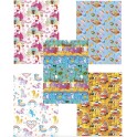 Baliaci papier v rolke 50ks 70x200cm 5 vzorov