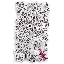 Biele kor&aacute;lky abeceda 130ks
