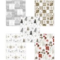 Baliaci papier v rolke 50ks 70x100cm 5 vzorov