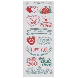 F&oacute;liov&eacute; n&aacute;lepky I love you 80x200mm