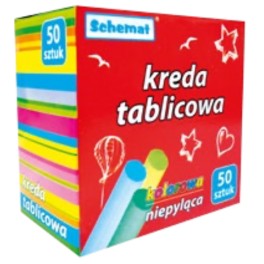 Farebn&eacute; kriedy na tabulu z ktor&yacute;ch sa nepr&aacute;&scaron;i 50ks