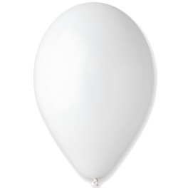 Bal&oacute;ny biele 100ks 25cm