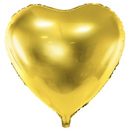 F&oacute;liov&yacute; bal&oacute;n zlat&eacute; srdce 61cm